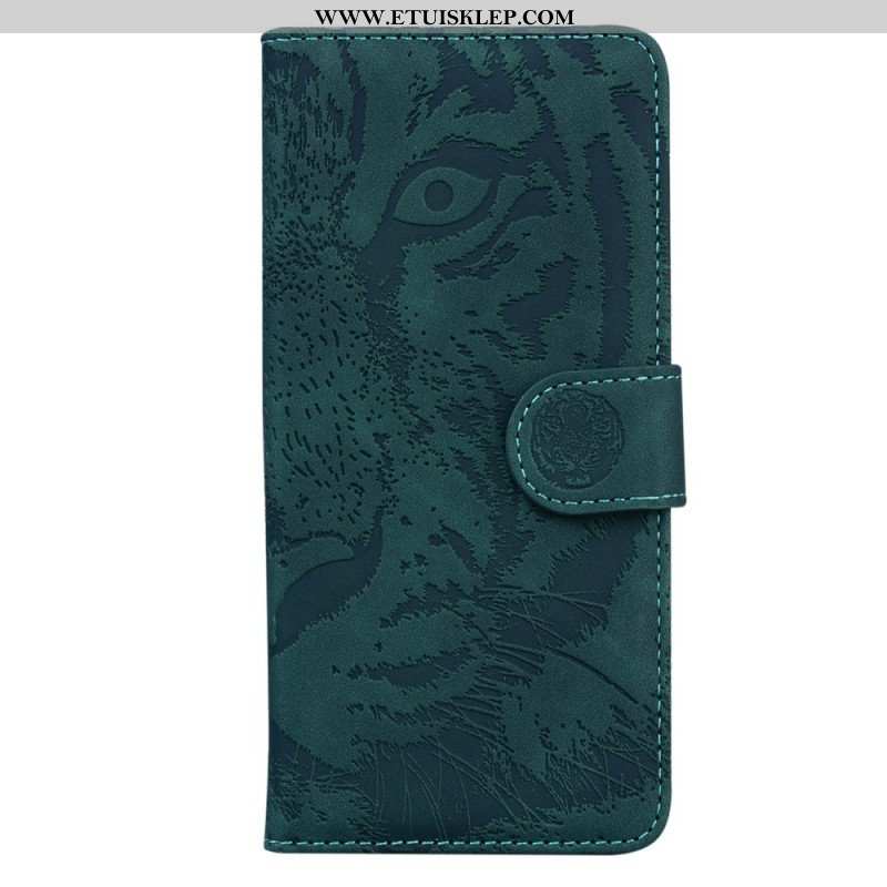 Etui Folio do Moto G73 5G Ślad Tygrysa